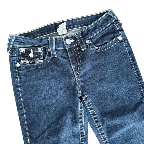 True Religion Becky Jeans Silver Sequin Detail Bootcut Low Rise 29 - Picture 3 of 10